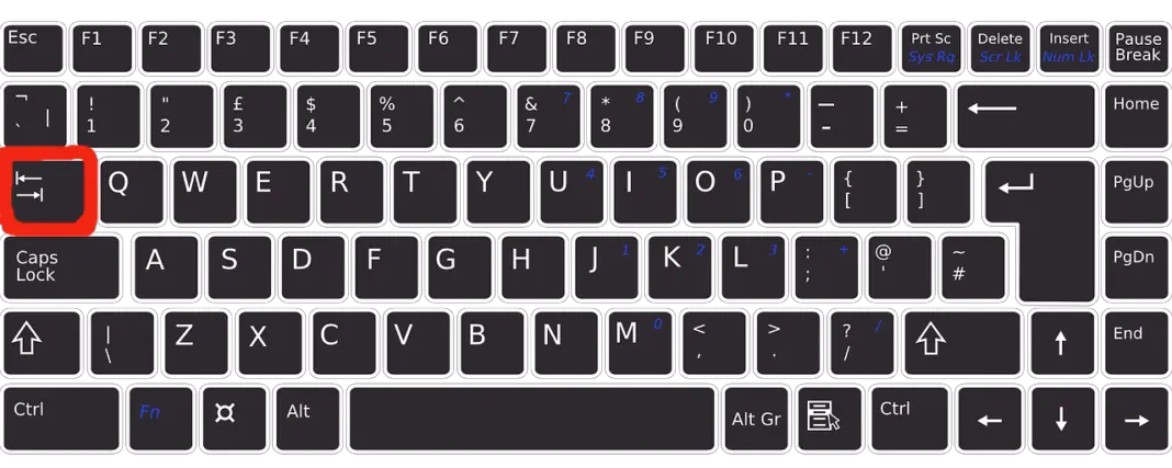Wo ist die Tab Taste auf der Windows & Mac-Tastatur ...